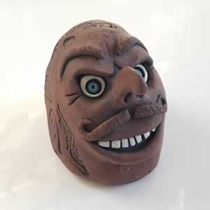 Mustache Dude Sculpture