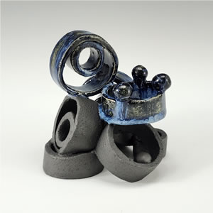 Blue Crown Sculpture